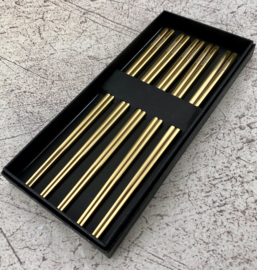 Kagemitsu 金属 Kinzoku Chopsticks -set of 5- Stainless Steel Gold