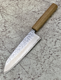 Tsunehisa Kamogawa AUS10 Tsuchime damascus Santoku 165 mm (Universal knife)