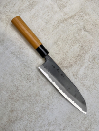 Kyohei Aogami Santoku (universeel mes), 170 mm- Keyaki-