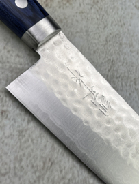 Masutani Kokuryu damascus VG-10 Tsuchime Santoku (universeel mes)