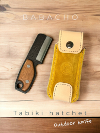 Babacho Japanse Takibi Nata Micro (kampeer, tuinmes), SK-5- dubbelzijdig - 57mm