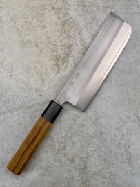 Fukushima 耐久性 Taikyū-sei, SRS13 stainless, Nakiri (groentemes), 165mm, eik handvat