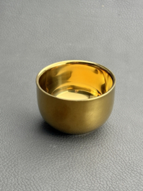 Gold colored Stainless steel Masu Cup, made in Japan