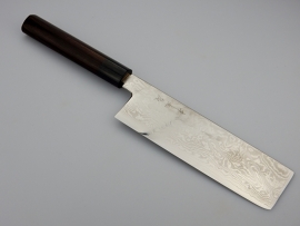 Konosuke Suminagashi VG-10 Wa-Nakiri (groentemes), 180 mm - D Rozenhout -