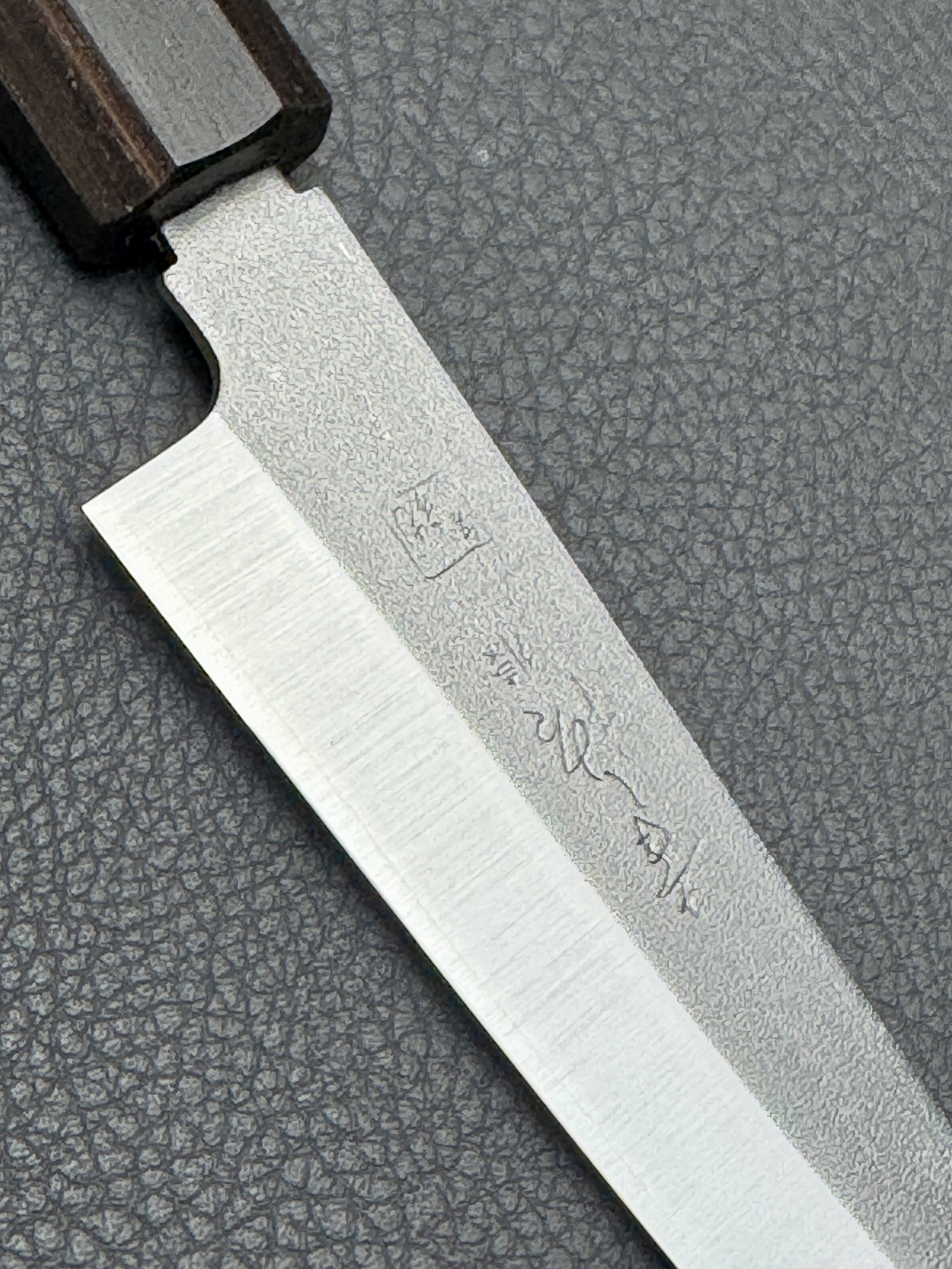 Konosuke Sanjo GS+ Nashiji wa-petty (office knife), 150 mm, Ho octagonal with Ebony