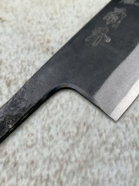 Kagemitsu Amefuri, Kiritsuke , 165 mm, Sanmai, Aogami #1, -non-stainless cladding - sharpened-