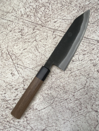 Kikuichi Kuroichi White#2 Santoku Sanmai, Walnoot octagonaal heft  -180 mm-