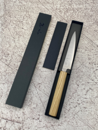 Konosuke GS+ petty (office knife), 150 mm, Khii Chestnut  -saya-