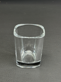 Wooden Masu Cup (Traditional Japanese Sake/Rice Cup) with Glass