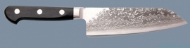 Takamura Uchigumo Suminagashi Santoku (universeel mes), 165 mm