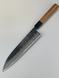 Tosa Arai Yami 闇 Aogami #2 Gyuto kuroishi (chef's knife), 210 mm -Sakura -
