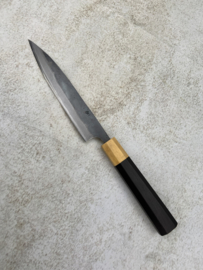 CUSTOM Kagemitsu Amefuri Kurouchi Aogami #1 Petty (office mes), 150 mm