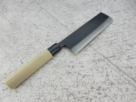 Tosa Amakuni Aogami #2 Nakiri kuroishi (vegetable knife), 165 mm