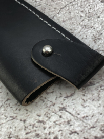 Leather saya (protective cover) for narrow knives up to 16 cm