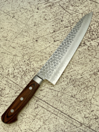 Kagemitsu Senshi VG-10 Tsuchime damascus Gyuto 240 mm (chefsmes)