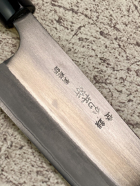 Kajibee Sabi nikui Aogami Santoku (universal knife), 165 mm - Kaj-14 -