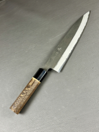 Mutsumi Hinoura Ajikataya Kuroichi Gyuto (chef’s knife), 210 mm -octagonal-