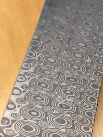 Blank damascus steel with VG10 code "raindrop" pattern, stainless steel (250*35*4 mm)
