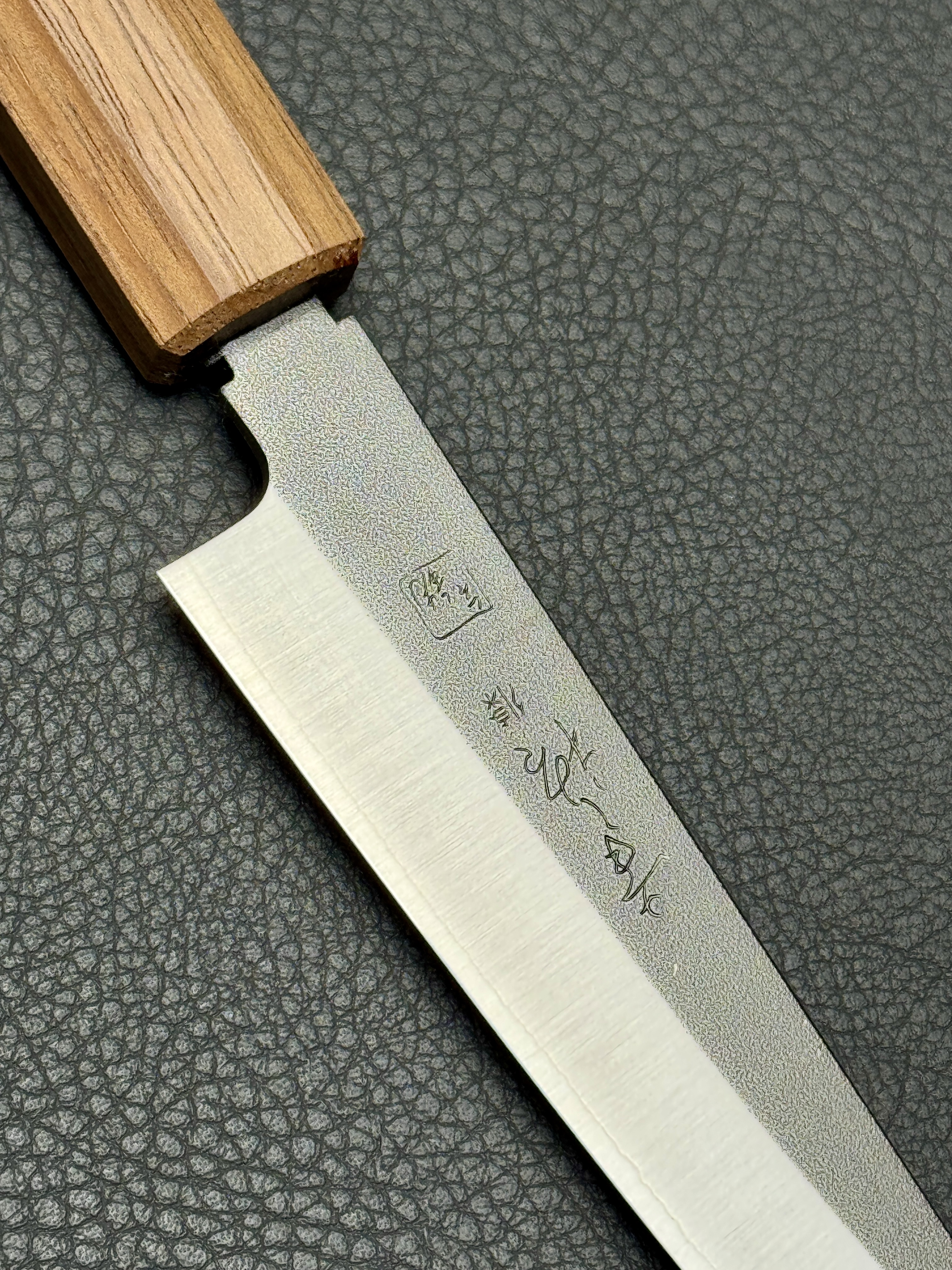 Konosuke Sanjo GS+ Nashiji wa-petty (office knife), 150 mm, Khii Laurel octagonal