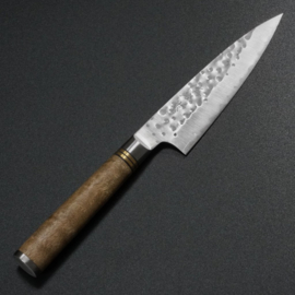 Takeshi Saji R2/SG2 Tsuchime petty Chinese Quince burl (office knife), 130 mm