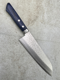 Masutani Kokuryu damascus VG-10 Tsuchime Santoku (universal knife)