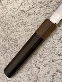 Konosuke MM Blue gyuto (chefsmes), 240 mm, Khii ebbenhout -met saya-