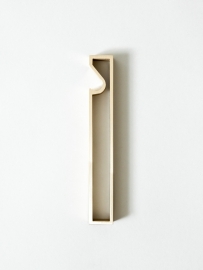 Futagami bottle opener "Frame", solid brass