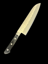 Kagemitsu ミノガワ Minogawa Tsuchime, Santoku 180 mm (universal knife), Aogami Super Steel -western style handle-