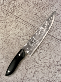 Kazuo Nomura Gyuto (chefsmes), 180 mm - zwart Micarta -