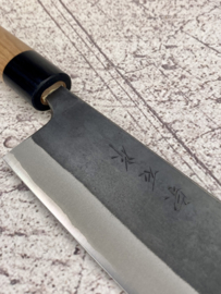 Muneishi Aogami SS clad Nakiri (vegetable knife), 165 mm -Kuroichi-