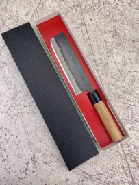 Muneishi Aogami SS clad Nakiri (vegetable knife), 165 mm -Kuroichi-