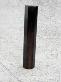 Traditioneel octagonaal Rosewood handvat - Black Pakka - (maat M)