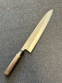 Chozaburo x Wakui Kuroichi Hammered Gyuto (chef's knife), 240 mm