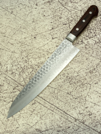 Kagemitsu Senshi VG-10 Tsuchime damascus Gyuto 240 mm (chefsmes)