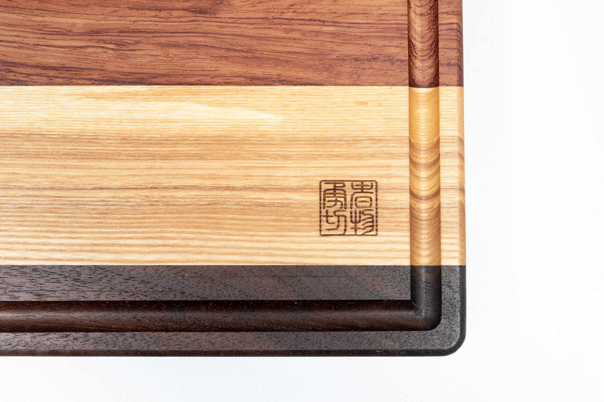 Unique cutting board (handmade), Walnut, ash, bubinga, padouk, cherry, beech, wenge