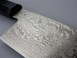 Konosuke Suminagashi VG-10 Wa-Nakiri (vegetable knife), 180 mm - Octagonal Rosewood -