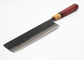 CUSTOM Kagemitsu Amefuri Kurouchi Aogami nakiri ( vegetable knife), 180  mm
