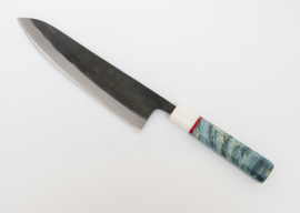 CUSTOM Kagemitsu Amefuri Kurouchi Aogami #1 Gyuto (chefsmes), 210 mm