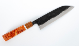 CUSTOM Takeo Murata Kurouchi Aogami #1 santoku (universal knife), 165 mm