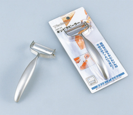 Shimomura peeler, stainless steel, serrated -VDP-03-