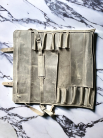Leather knife bag (10 blades) -Professional-