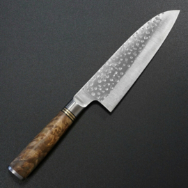 Takeshi Saji R2/SG2 Tsuchime Santoku -Karin- (universeel mes), 180 mm