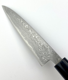 Tosa Matsunaga Aogami damascus petty (officemes), 120 mm