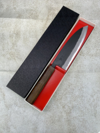 Hinokuni Shirogami #1 Santoku kuroichi Sanmai, Eik Octagonaal -180 mm-