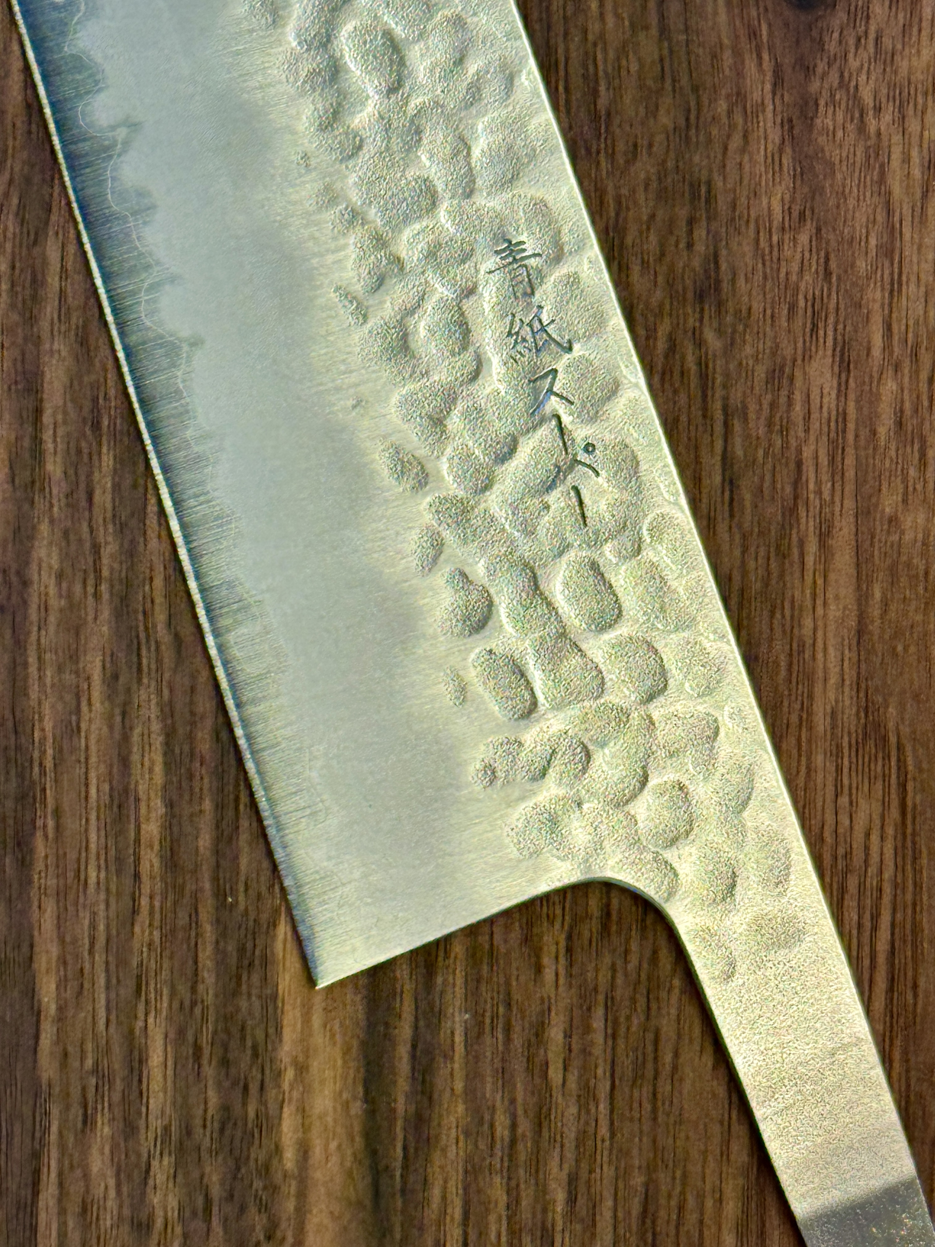 Kagemitsu Minogawa Kiritsuke Gyuto 210mm (chef's knife), Sanmai, Aogami Super, stainless cladding, sharpened, - blade only -
