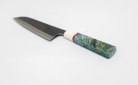 CUSTOM Kagemitsu Amefuri Kurouchi Aogami #1 Santoku (Universal knife), 210 mm