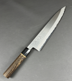 Mutsumi Hinoura Ajikataya SS polished Gyuto (chef's knife), 240 mm - octagonal -