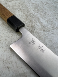 Fukushima 素晴らしい Subarashī, Aogami Super, Gyuto (Chef's knife) 210 mm,  Oak handle