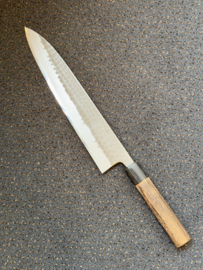Chozaburo x Wakui Kuroichi Hammered Gyuto (chef's knife), 210 mm