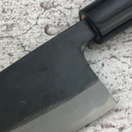 Tosa Motokane Aogami #1 Wa-Deba kuroishi (cleaver), 150 mm -double bevel-